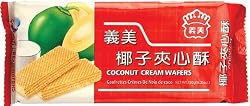 I Mei Cream Wafer, Coconut, 6.35-Ounce Bags (Pack of 24)