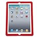 HDE iPad Silicone Rubber Case Jelly Bumper Skin Cover + Screen Protector + Stylus for Apple iPad 2 iPad 3 iPad 4 Tablets (Red)