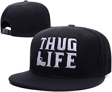 Thug Life Logo Adjustable Snapback Embroidery Hats Caps