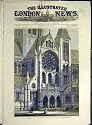 1880 CATHEDRAL TRURO ARCHITECT DESIGN BUILDING PRINT