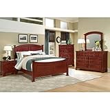 Hamilton/ Franklin Panel Bedroom Set (Cherry) (California King) by Vaughan- ....