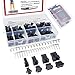 Hilitchi 520Pcs 2.5mm Pitch 2 3 4 5 Pin JST SM Male & Female Plug Housing and Male/female Pin Header Crimp Terminals Connector Kit
