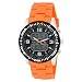 U.S. Polo Assn. Men's US9039 Analog-Digital Black Dial Orange Rubber Strap Watch