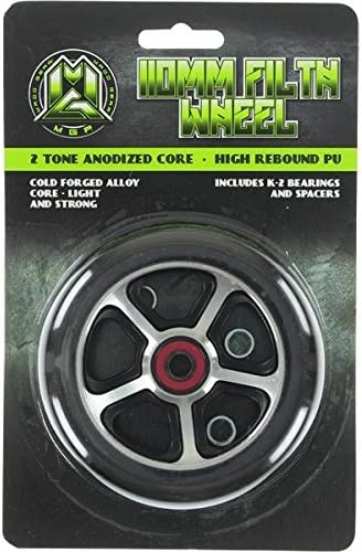 Madd Gear Scooters Filth 110mm Black / Silver Scooter Wheel Bearings Included