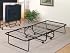 Twin Size Folding Guest Bed Black Finish