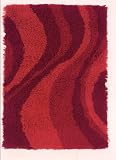 100% Modified Acrylic Red Shag Rug ASD41 (8' x 11')