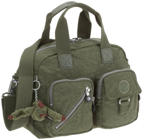 Kipling Defea - Medium Handbag with Removable Shoulder Strap (Park Green)