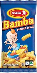 Osem Bamba Snacks, Peanut Flavored, 3.5-Ounce Packages (Pack of 24)