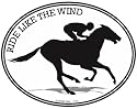 RACE HORSE - RIDE LIKE THE WIND -Equine - Oval-Horse-Decal-Sticker- Can be used for Cars, Trucks, Notebooks etc.