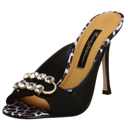 Beverly Feldman Women's Amore Slide,Black Patent,8 M US