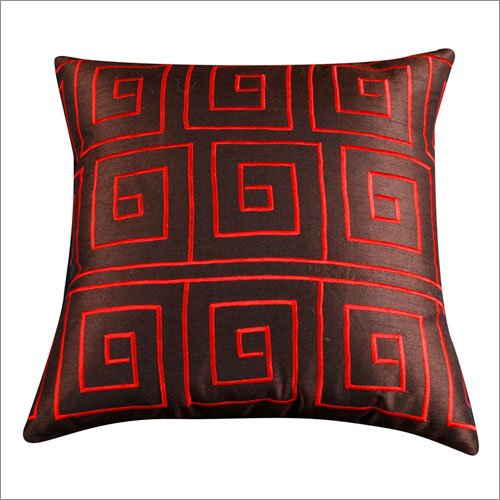 Rizzy Home T-3505A Brown and Coral Red Decorative Pillow - Set of 2