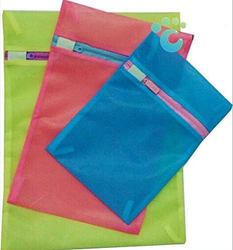 SCStyle Set of 5 Useful Multi-Functional Laundry Mesh Lingerie Underwear Wash Bag Travel Organizer Storage Case Bag (Green)