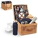 Outdoor Living : Canterbury Traditional Picnic Basket for 2 - Blue by Picnic Time®