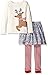 Mud Pie Toddler Girl Holiday Two Piece Playwear Set, Fair Isle Skirt, 4T