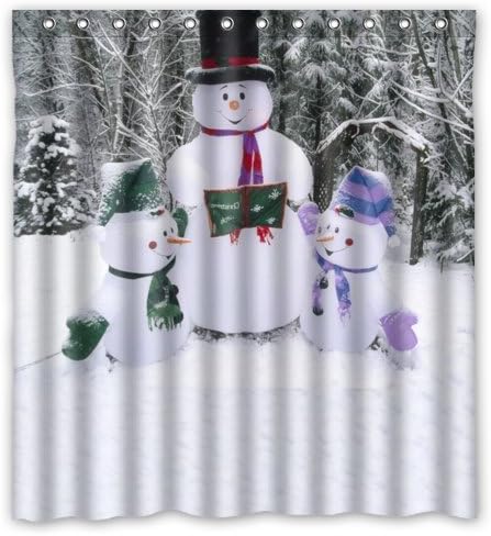 Sparkling Stars Santa'S Flight Christmas Bathroom Shower Curtain