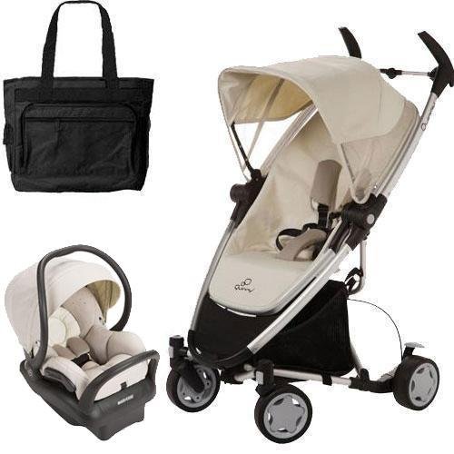 Quinny Zapp Xtra Folding Seat Stroller Travel system with diaper bag