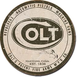 Colt - Round Logo Tin Sign
