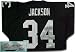 Bo Jackson Oakland Raiders Autographed Throwback Black Jersey
