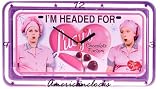 I Love Lucy Neon License Plate Wall Clock