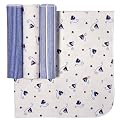 Tiddliwinks Sailboat Flannel Receiving Blankets 4-pk.