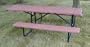 Engineered Plastic Systems SPT8-H1 8ft Top -Overhang with 1 6ft End Bench in Redwood