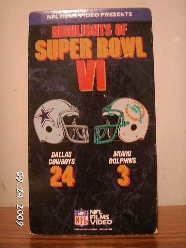 NFL Highlights of Super Bowl  6: Dallas Cowboys vs. Miami Dolphins [VHS]
