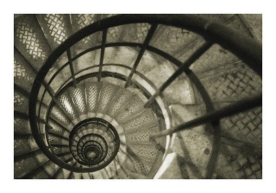 Spiral Staircase in Arc de Triomphe Giclee Poster Print by Christian Peacock, 40x28