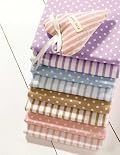 Helena Springfield Marlow Polka Dot Brushed Cotton Flannelette Pillowcase in Lilac
