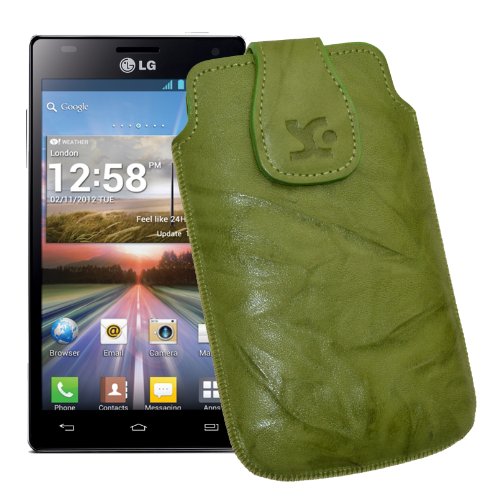 Suncase Original Tasche f&uuml;r LG P880 Optimus 4X HD wash-gr&uuml;n Preisvergleich