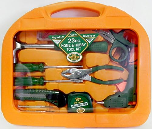 Hobby &amp; Craft Tool Set 23 Piece Home &amp; Hobby Hammer Glue Gun &amp; More Great Gift