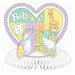 Pastel Patchwork Baby Shower Honeycomb Table Centerpiece