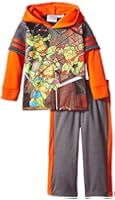 Nickelodeon Boys' Ninja Turtles 4-7 Boys Hooded Sublimated Fleece Set