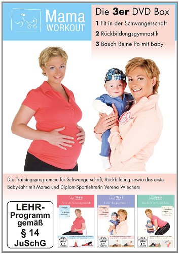 Produkt-Bild: MamaWorkout - Die 3er DVD Box (Fit in der Schwangerschaft / R&uuml;ckbildungsgymnastik / Bauch Beine Po mit Baby)