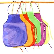 Dazzling Toys Kids Artist Aprons 24 Children's Assorted Colored Kitchen Apron

