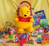 Kids Pooh Easter and Gift Basket - Candy, Games, Coloring, Activites, FUN!