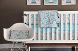 Geo Aqua Crib Bedding Set