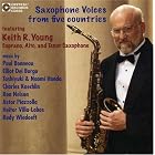 Saxophone Voices from five countries by  Keith R. Young, Paul Bonneau, Elliot del Borgo, Toshiyuki / Honda, Naomi Honda, and Charles Koechlin 