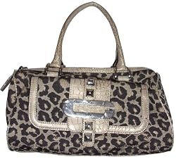 Guess Purse Handbag Jungle Cat Gold