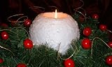 Holiday Snowball Candle
