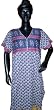 Women Tunic Top Cotton Purple Printed Kurti Tunic Xs