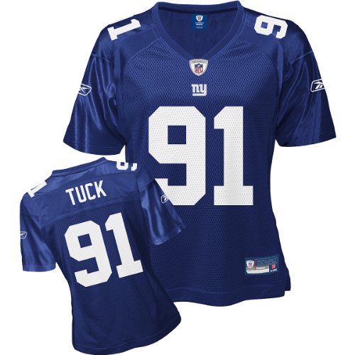 Reebok New York Giants Justin Tuck Women's Replica Jersey Small