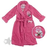 Pink Plush Monkey Get Your Groove On Bath Robe for Girls