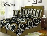 Blue Nile Mills 8pc Torino Queen Comforter Bedding Set Green