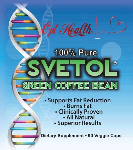 SVETOL ® Green Coffee Bean Extract | 400 POWERFUL mg of 100% Pure Clinically-Proven Svetol® in Every Cap | Top Performing Weight Loss Supplement | Take 2 for 800mg | 90 Vegetarian Caps