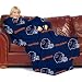 NFL Chicago Bears Comfy Throw, Officially Licensed Blanket with Sleeves by Northwest "Repeat" Design