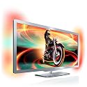 Philips 50PFL7956K/02 127 cm (50 Zoll) 21:9 Ambilight 3D LED-Backlight-Fernseher, Energieeffizienzklasse B (Full-HD, 400 Hz PMR, DVB-T/C/S, Smart TV) silbergrau