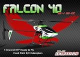 Exceed RC 2.4Ghz Falcon 40 -Channel Radio Remote Control RC Helicopter RTF Fixed Pitch - 100% Ready-to-Fly