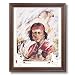 Native American Indian Navajo Tribe Falcon Bird Wall Picture Framed Art Print