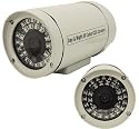 Outdoor IP Network Bullet Weatherproof Infrared Day/Night Camera, Hybrid IP + BNC