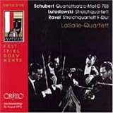 Schubert: Quartettsatz c - Moll D 703; Lutoslawski: Streichquartett; Ravel: Streichquartett F - Dur ( Audio CD ) - B0007OY4C4